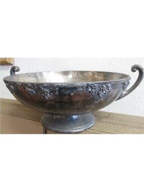 Vintage Collectible Silver on Copper Academy Serving Bowl